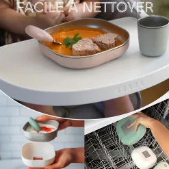 Béaba                    Coffret Repas Inox 3 Pièces    Barbe A Papa