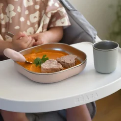 Béaba                    Coffret Repas Inox 3 Pièces    Barbe A Papa