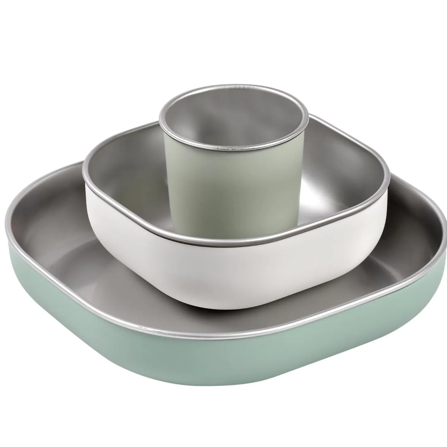 Béaba Coffret repas inox Sage Green