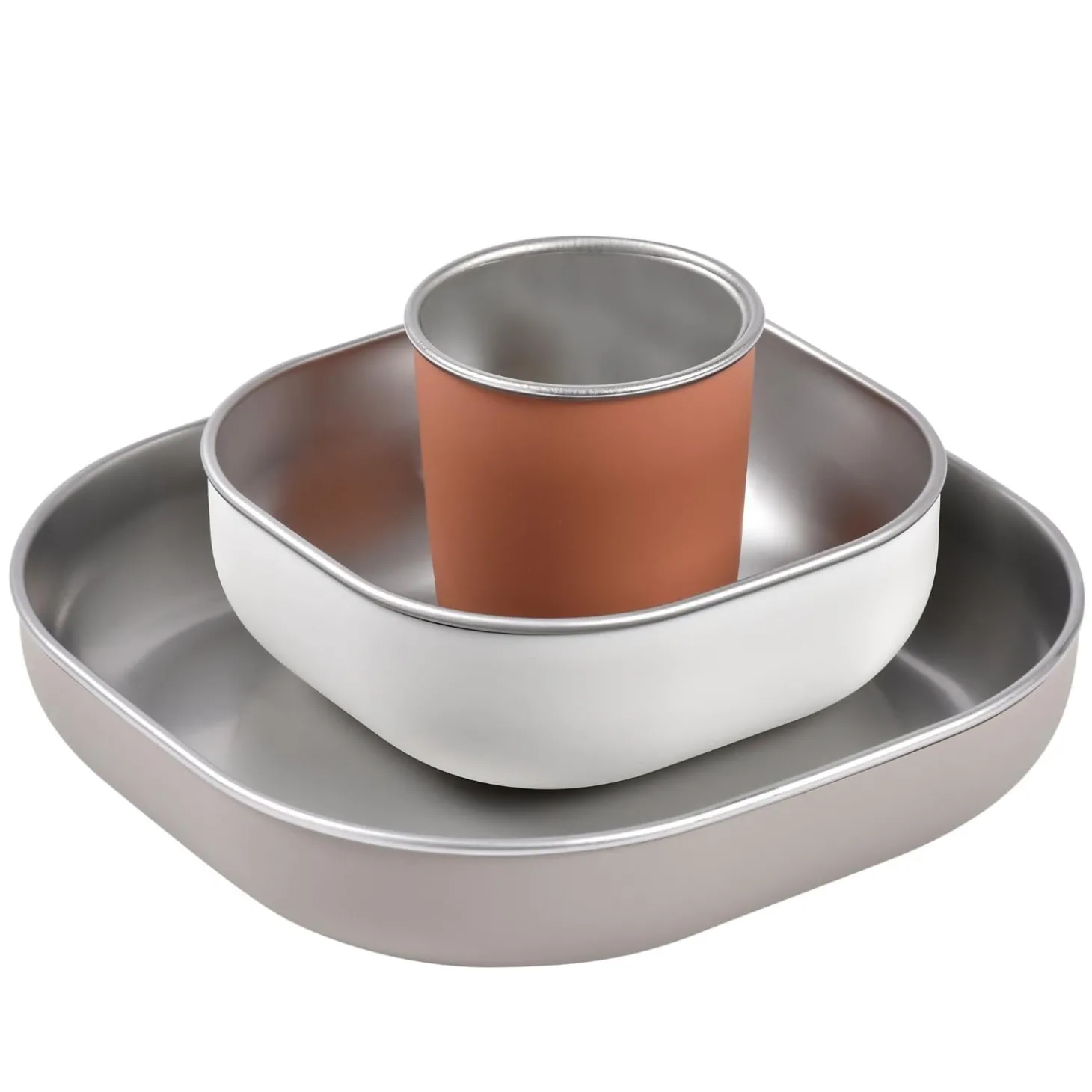 Béaba Coffret repas inox Terracotta