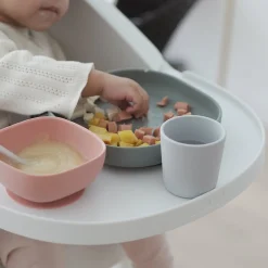 Béaba                    Coffret Repas Silicone 4 pièces    Eucalyptus