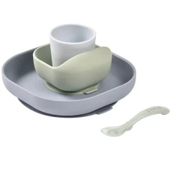 Béaba                    Coffret Repas Silicone 4 pièces    Jungle