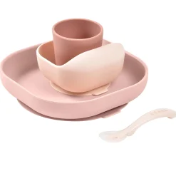 Béaba                    Coffret Repas Silicone 4 pièces    Barbe À Papa
