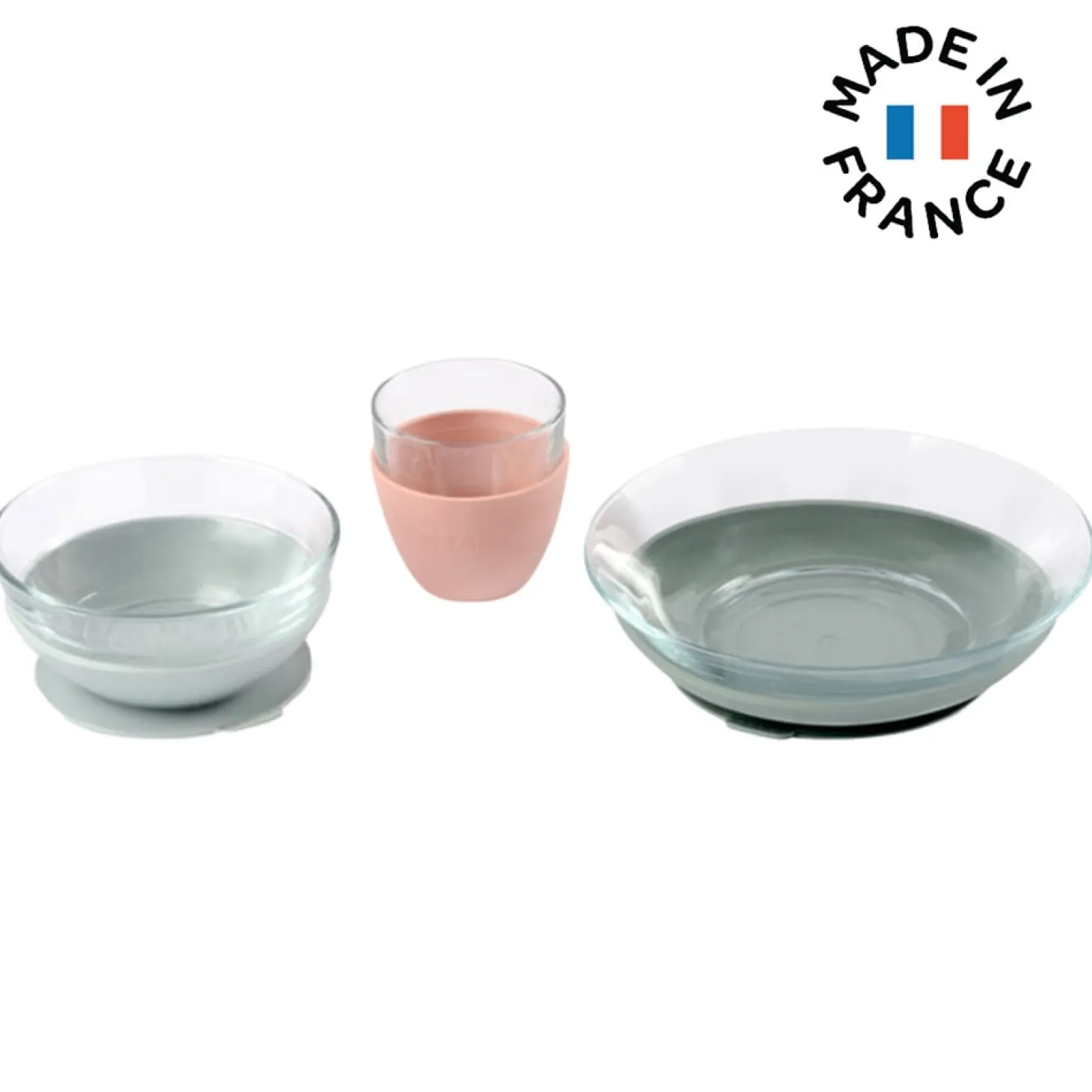 Béaba Coffret repas verre Duralex Eucalyptus