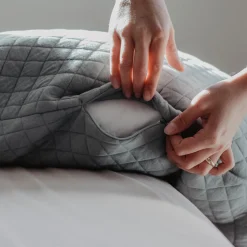 Béaba Coussin d'allaitement Big Flopsy fleur de coton Vert Sauge