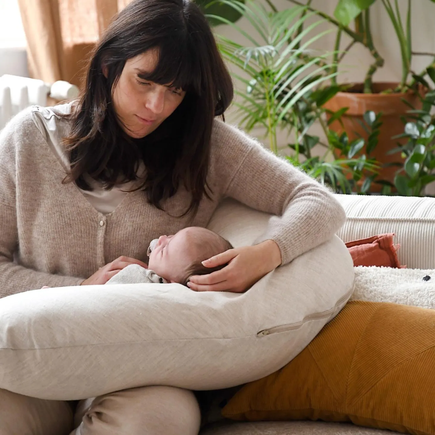 Béaba Coussin d'allaitement Big Flopsy Lin Naturel