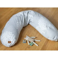Béaba Coussin de maternité Big Flopsy imprimé Flower Gris