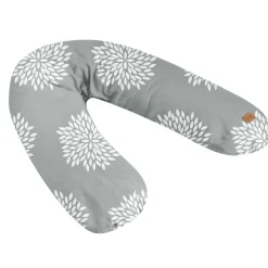 Béaba Coussin de maternité Big Flopsy imprimé Flower Gris
