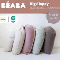 Béaba Coussin de maternité Big Flopsy French Terry Terre d'argile