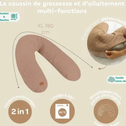 Béaba Coussin Grossesse et Allaitement Big Flopsy Cacao / Cocoa