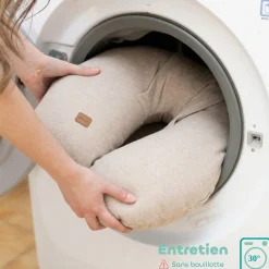 Béaba Coussin Little Warmy Jersey Argile Chiné