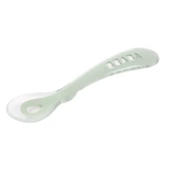 Béaba                    Cuillère silicone 2ème âge      Vert de gris