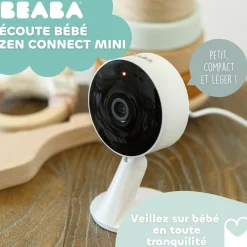 Béaba Ecoute Bébé Babyphone HD Zen Connect Mini White