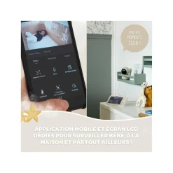 Béaba Ecoute Bébé Vidéo Zen Premium Terre d'argile