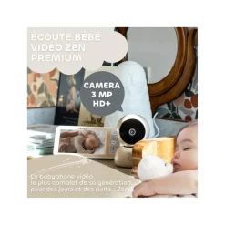 Béaba                    Ecoute Bébé Vidéo Zen Premium    Terre d'argile