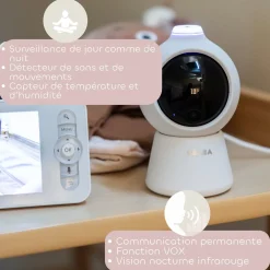 Béaba Ecoute Bébé Vidéo Zen Smart Ai Blanc