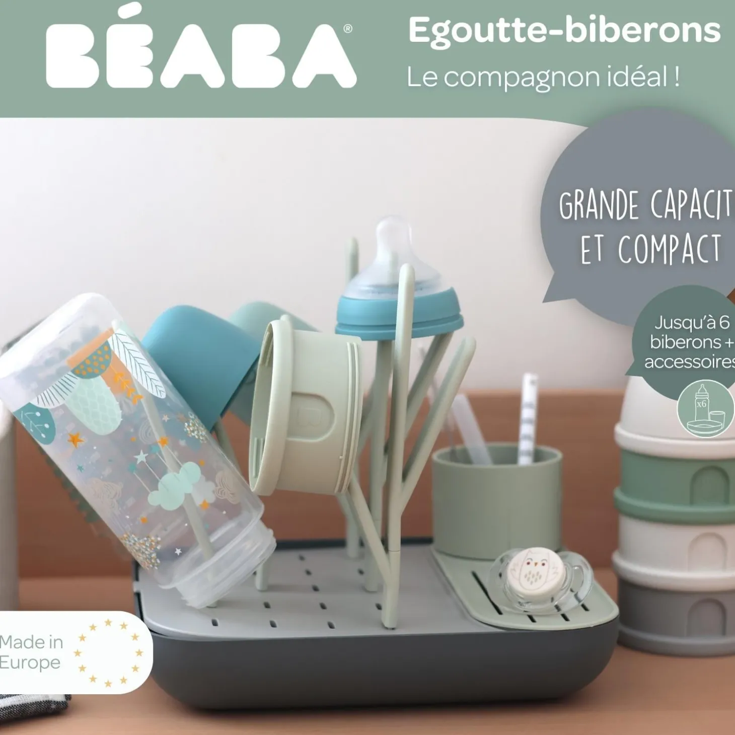 Béaba Égoutte Biberons Forêt Misty/Mineral