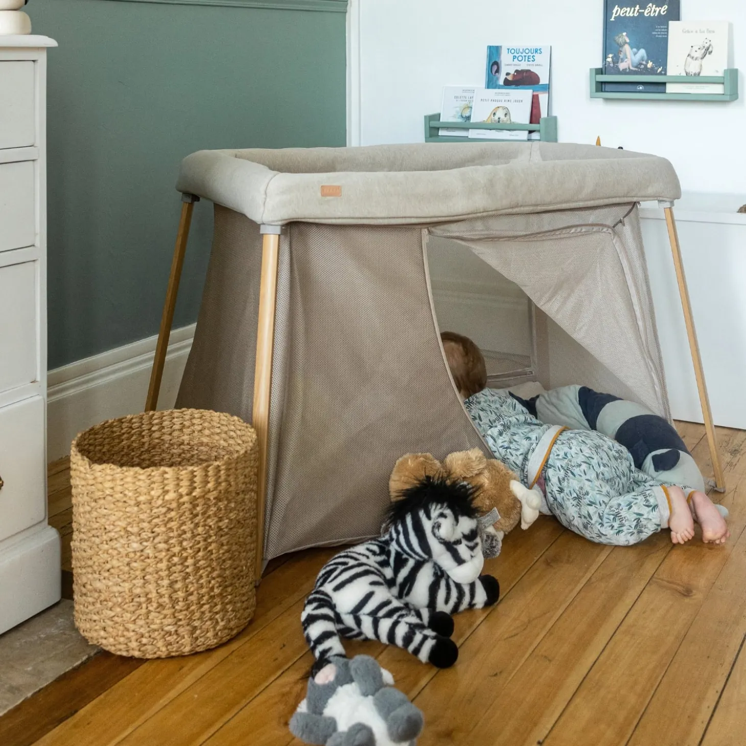 Béaba Lit Parapluie 3 En 1 Eazy Sleep Argile / Gazelle