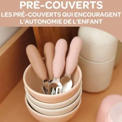 Béaba Lot de 2 Pré-Couverts Inox Pralin