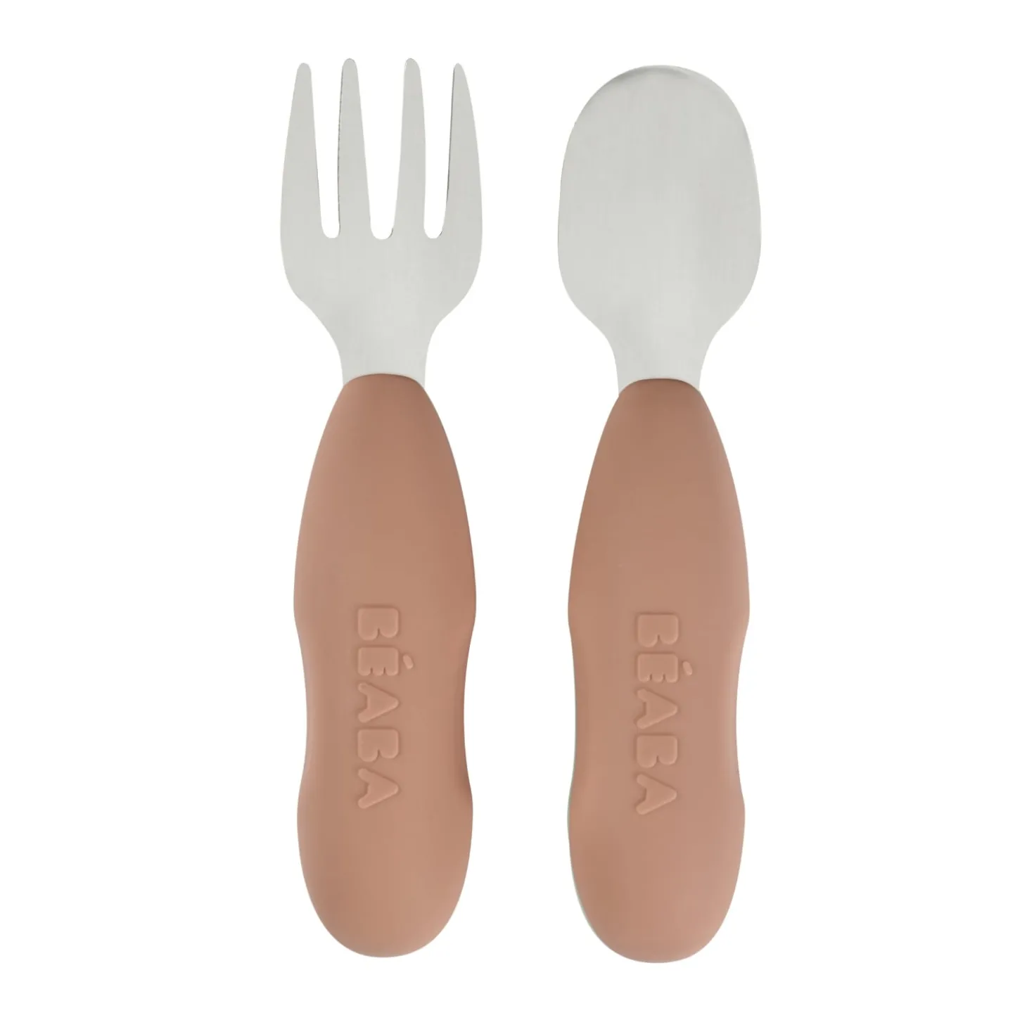 Béaba Lot de 2 Pré-Couverts Inox Pralin