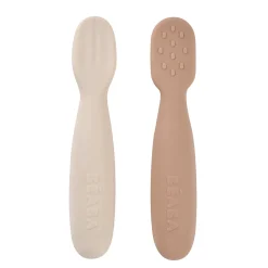 Béaba Lot de 2 Pré-Cuillères en silicone Pralin
