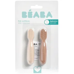 Béaba Lot de 2 Pré-Cuillères en silicone Pralin