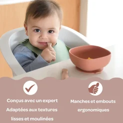 Béaba Lot de 2 Pré-Cuillères en silicone Pralin