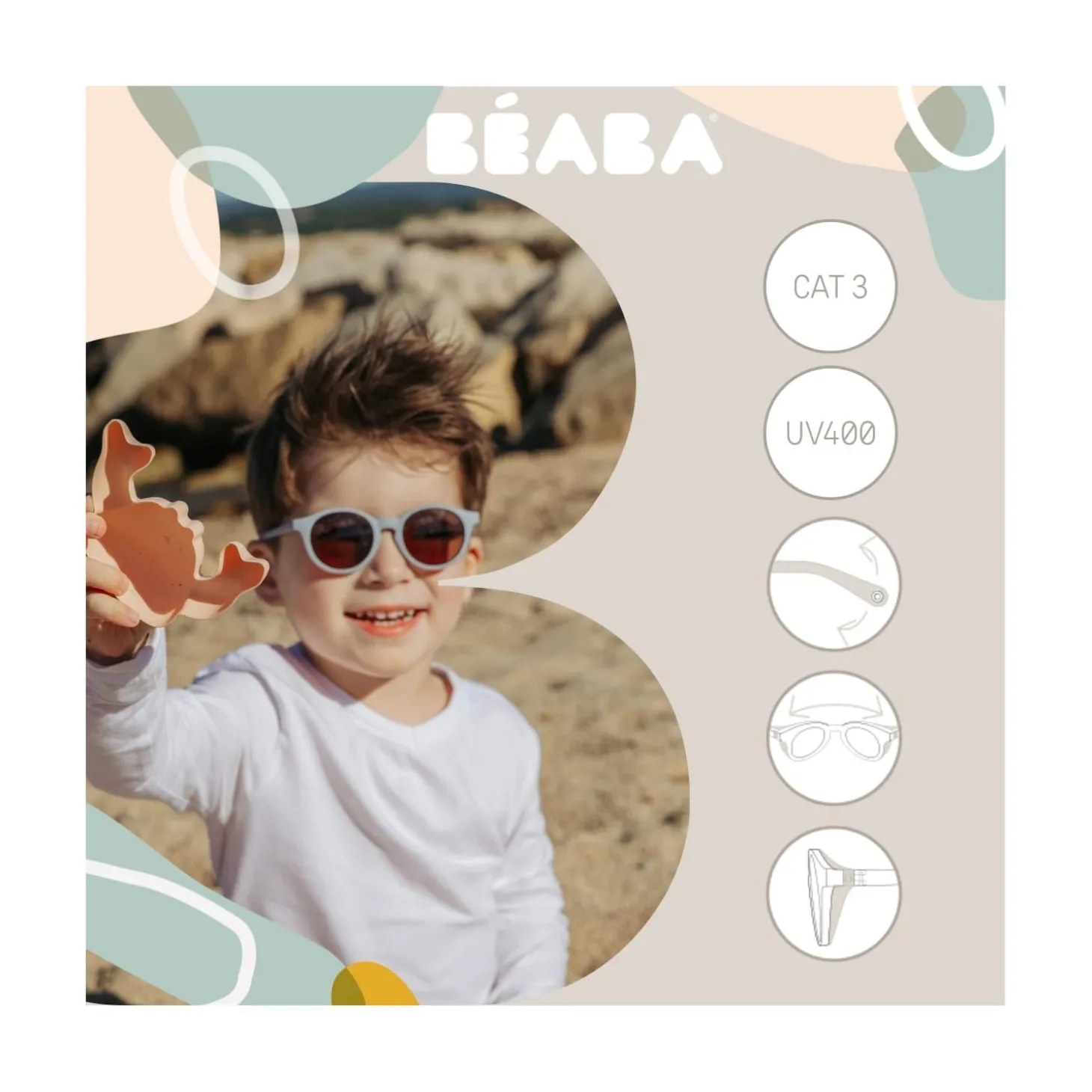 Béaba Lunettes Casual Sunrise Galet 4-6 ans
