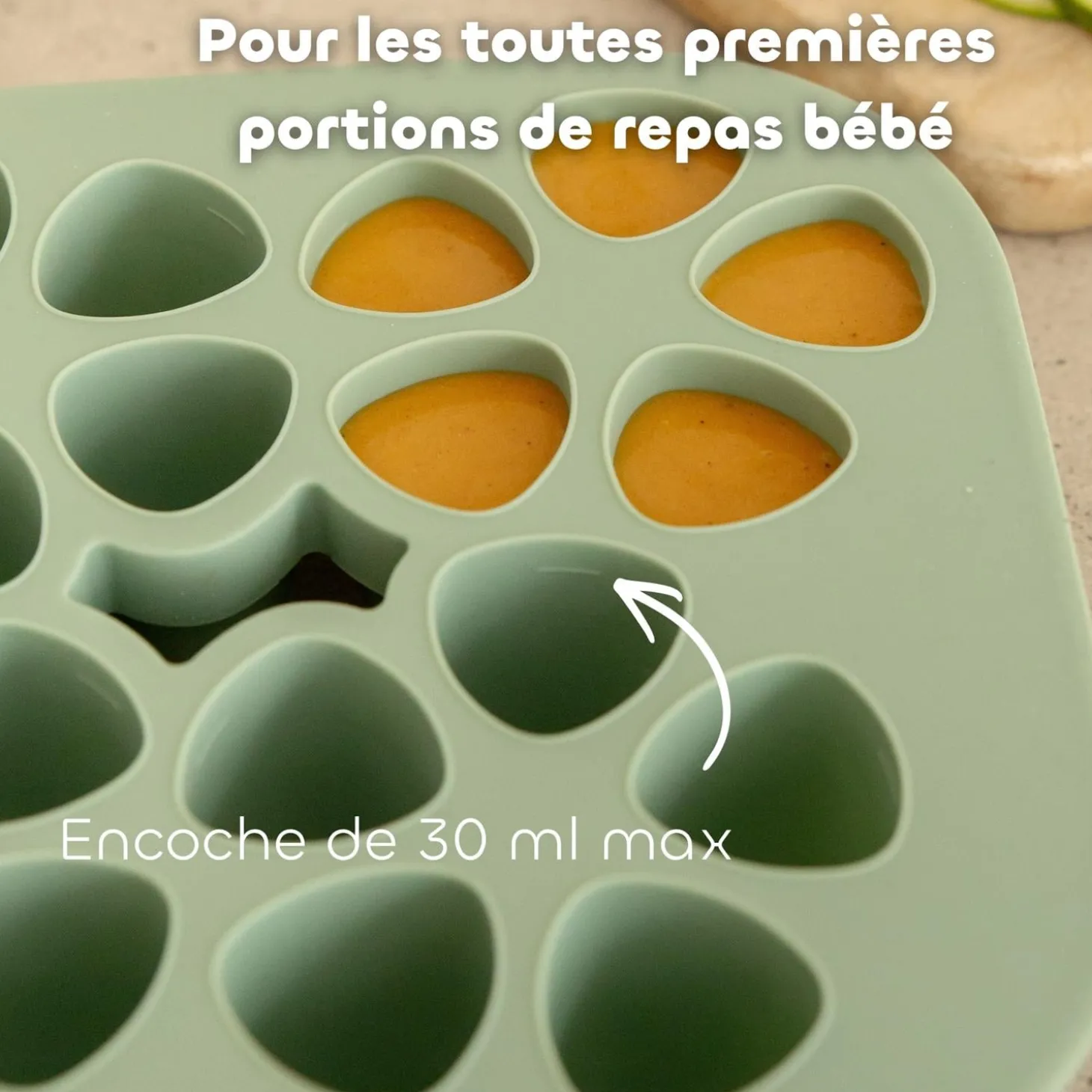 Béaba Mini Multiportions Silicone Vert sauge 20x35 ml