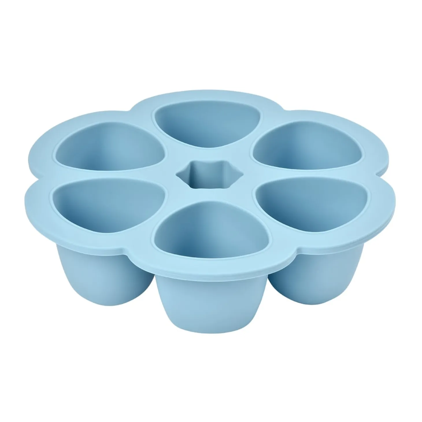 Béaba Moule multiportions conservation silicone Windy Blue 6x150 ml