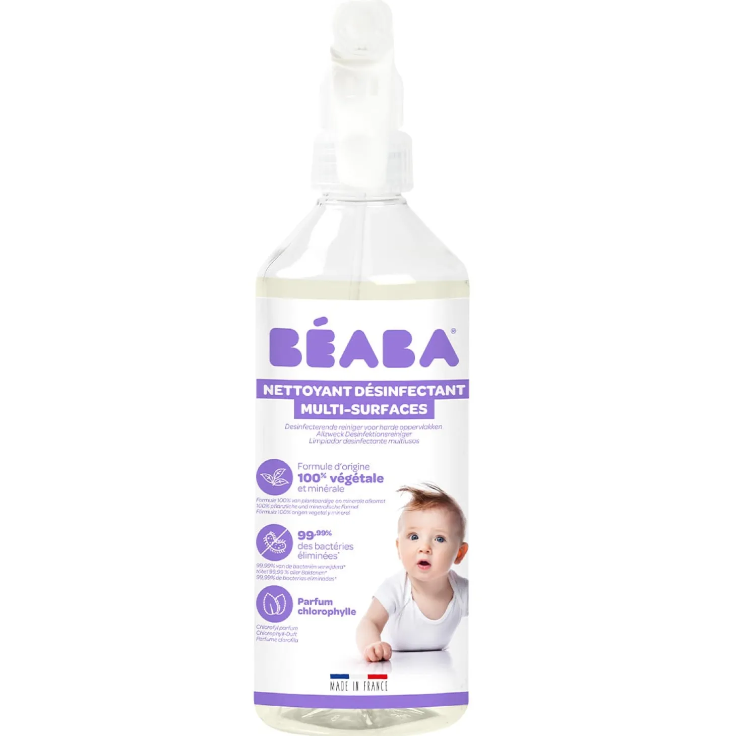 Béaba Nettoyant désinfectant multi-surfaces chlorophylle 500 ml