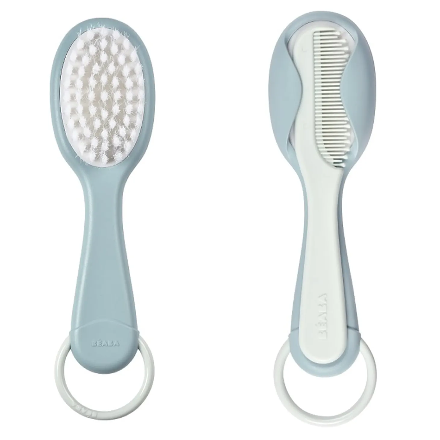 Béaba Peigne + brosse Green Blue