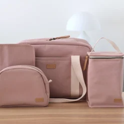 Béaba Pochette repas isotherme canvas Rose Poudré