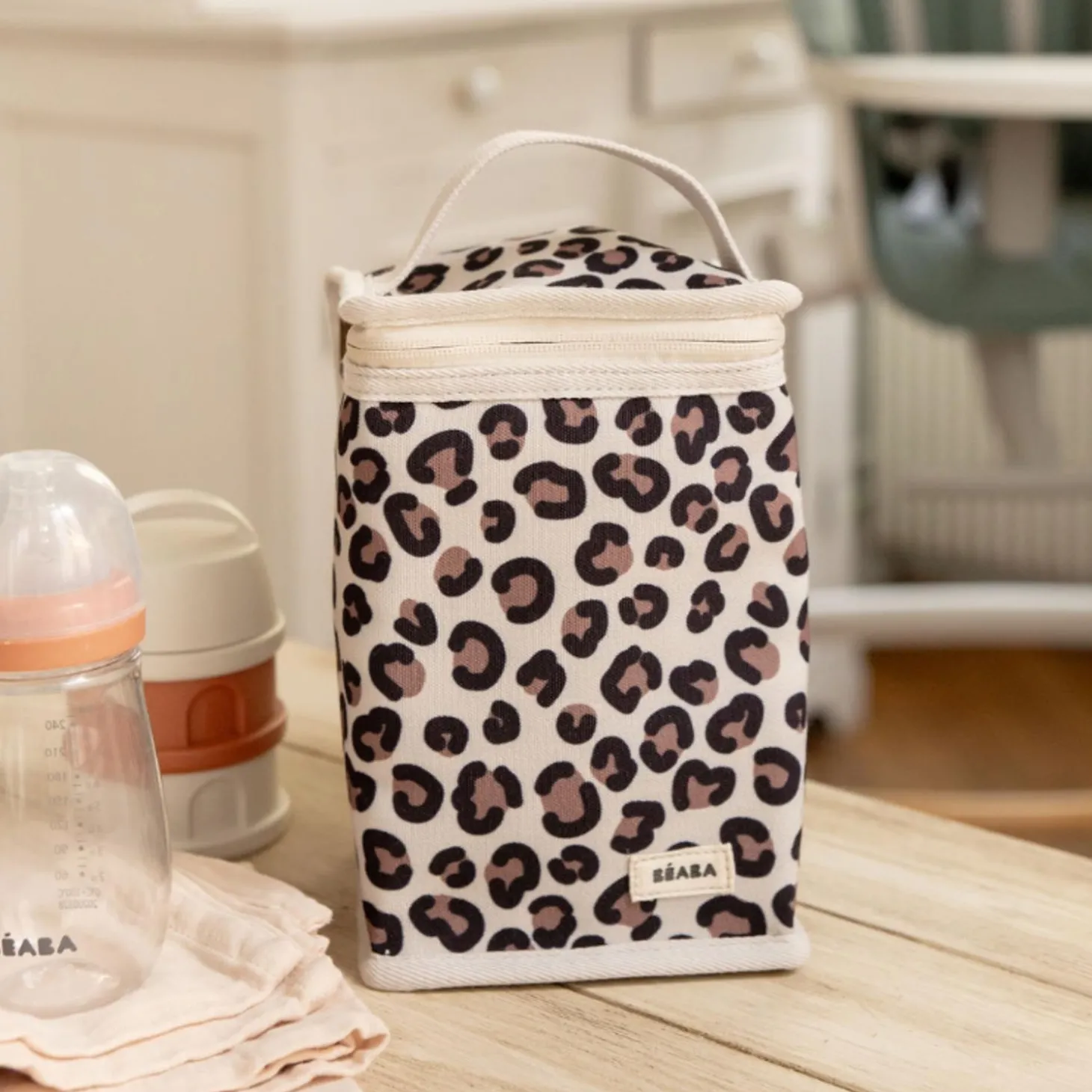 Béaba Pochette Repas Isotherme Léopard Clay Clay