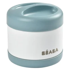 Béaba Portion inox isotherme Baltic Blue/White 500 ml