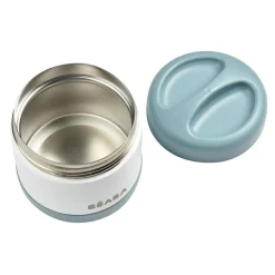 Béaba Portion inox isotherme Baltic Blue/White 500 ml