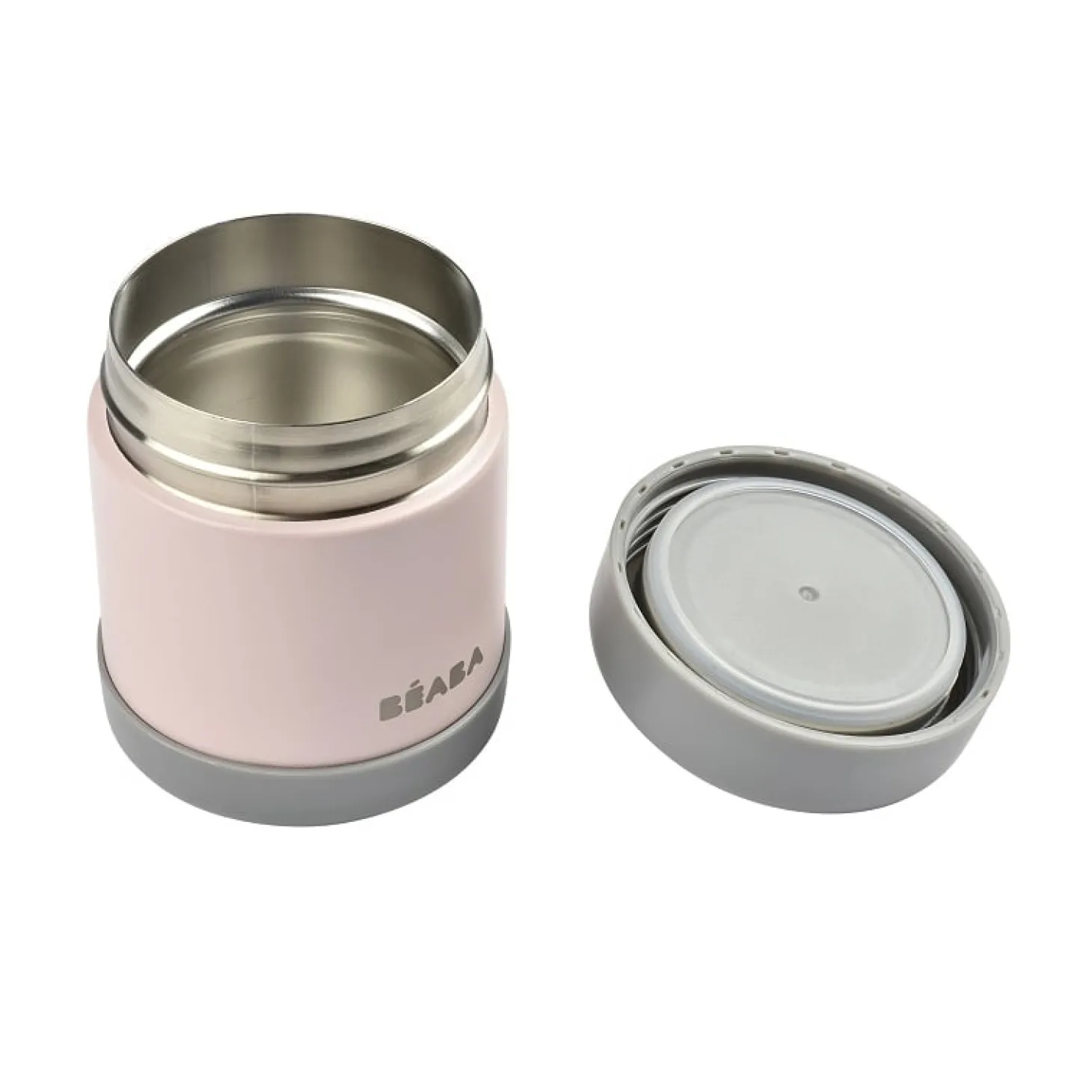 Béaba Portion inox isotherme Dark Mist/Light Pink 300 ml