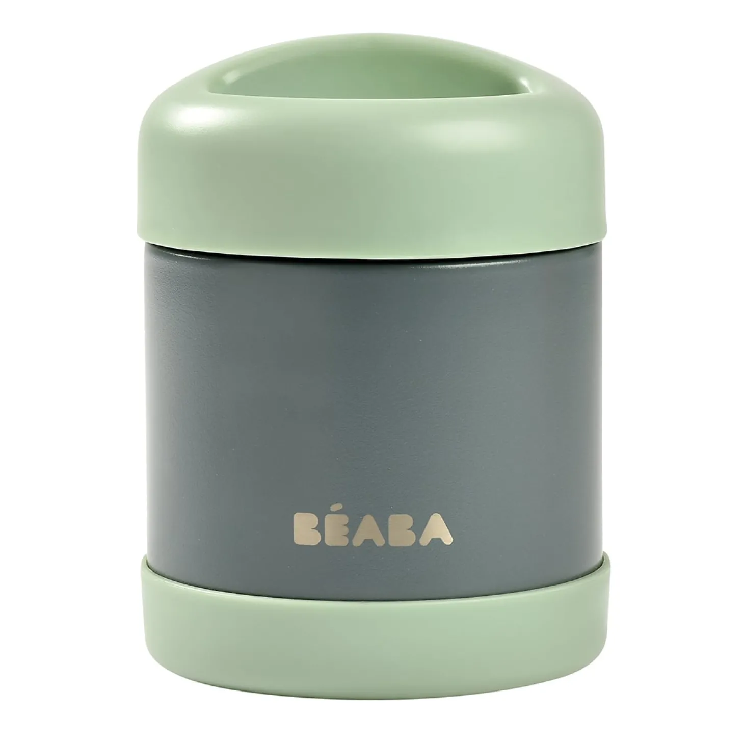 Béaba Portion inox isotherme Mineral Grey/Sage Green 300 ml