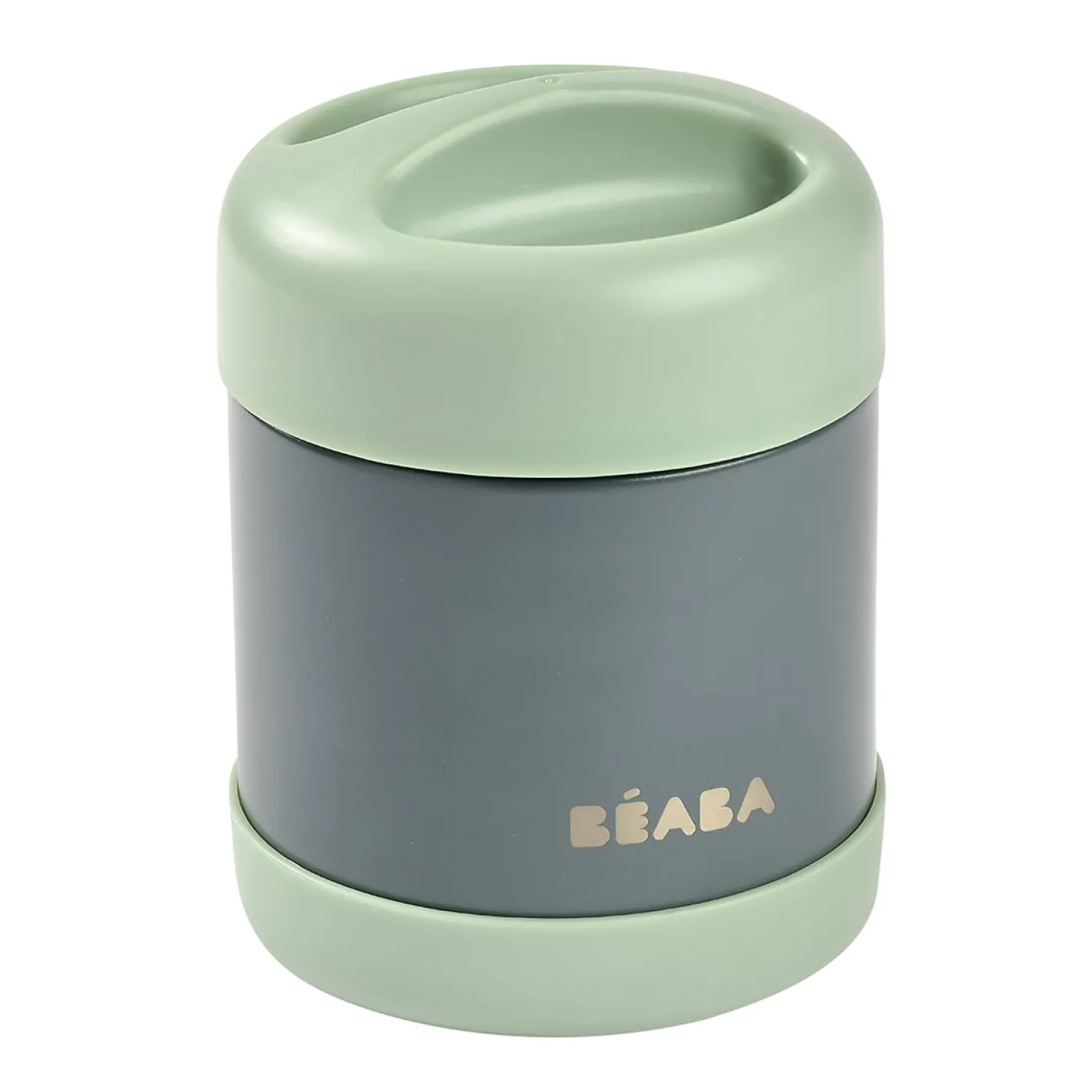 Béaba Portion inox isotherme Mineral Grey/Sage Green 300 ml
