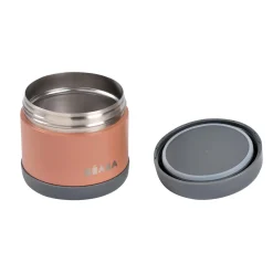 Béaba Portion inox isotherme Minéral Grey/Terracotta 500 ml