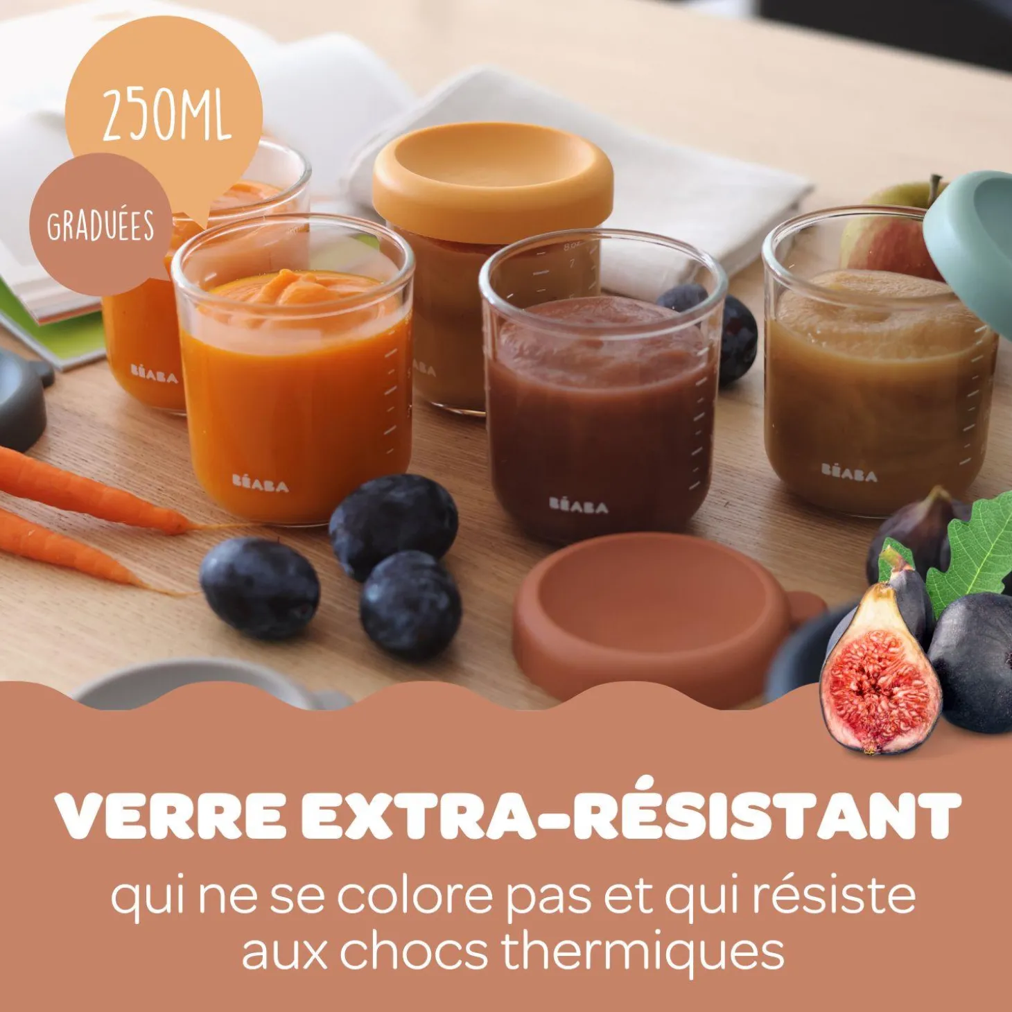 Béaba Portion verre Mineral 250 ml