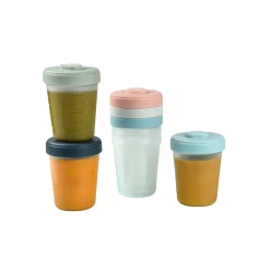 Béaba                    6 pots de conservation Clip 2e âge    Coloris Assortis