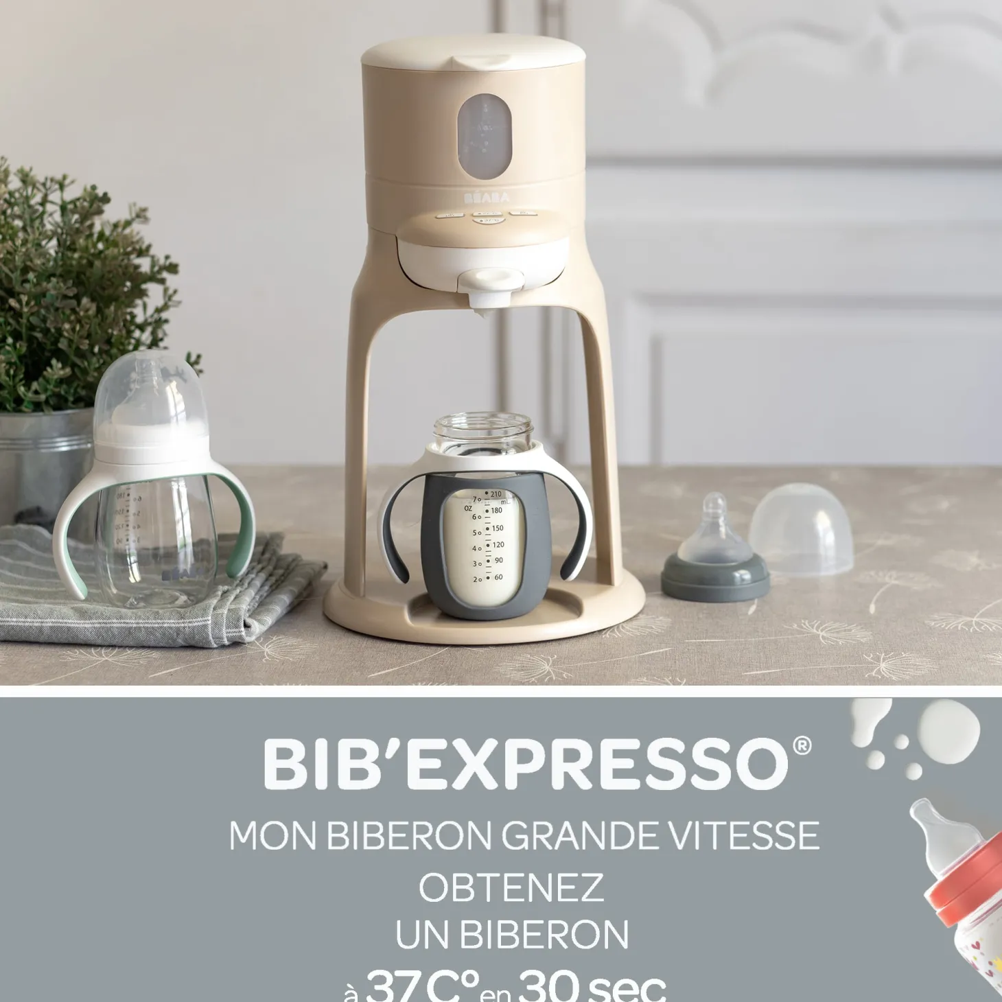Béaba Préparateur de biberon Bib Expresso Clay Earth