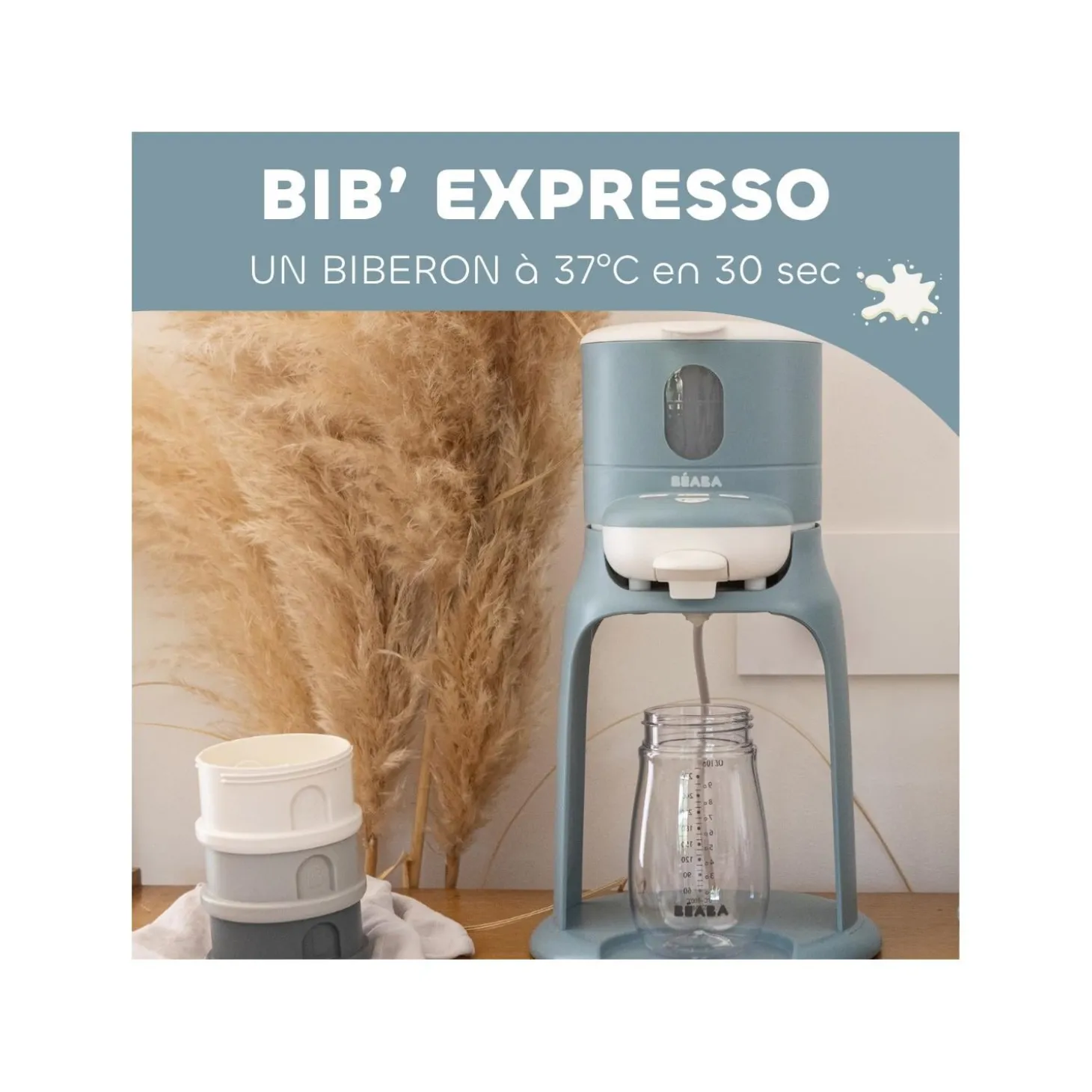 Béaba Préparateur de biberon Bib Expresso Bleu Baltique