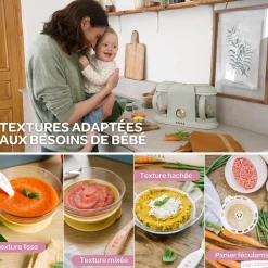 Béaba                    Robot cuiseur Babycook Duo    Misty Green