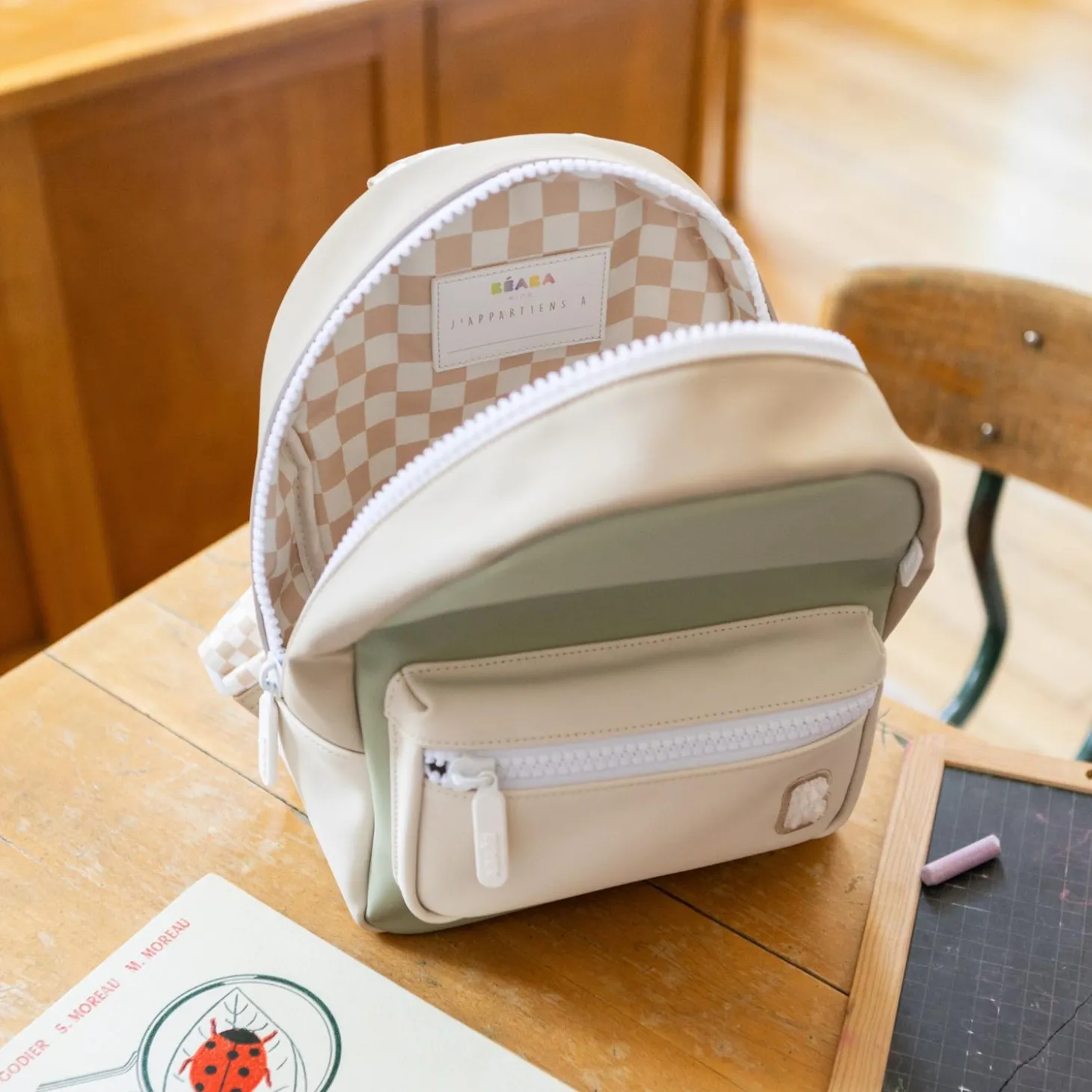 Béaba Sac à dos Enfant Faro Vert de gris