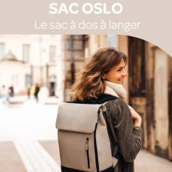 Béaba                    Sac à dos à langer Oslo    Argile