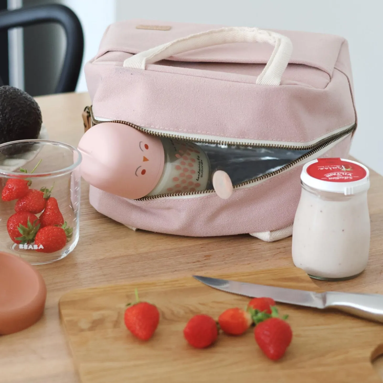 Béaba Sac Repas Isotherme Rose Poudré