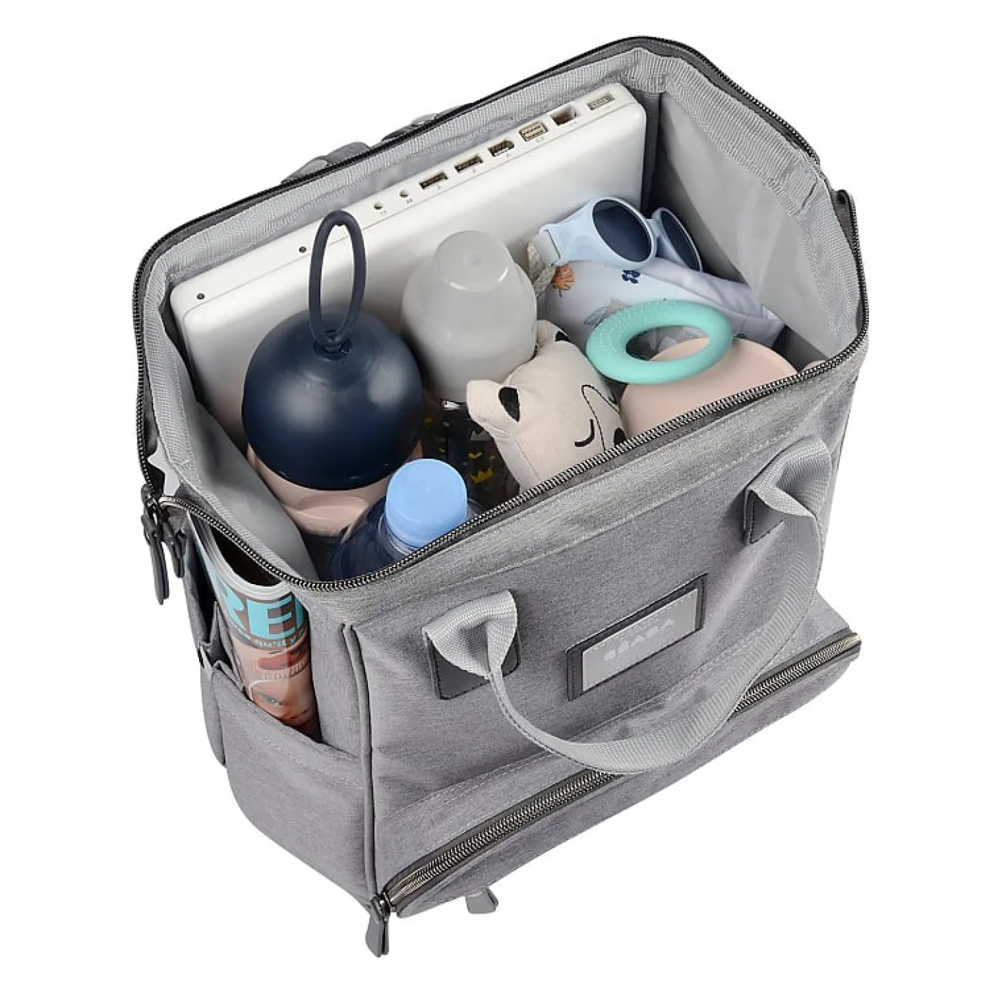 Béaba Sac Wellington Gris Chiné