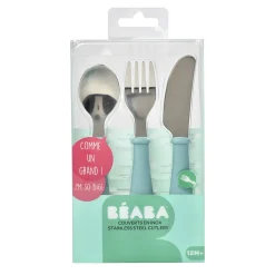 Béaba                    Set de 3 Couverts Inox    Airy Green